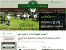 Tablet Screenshot of longleafalliance.org
